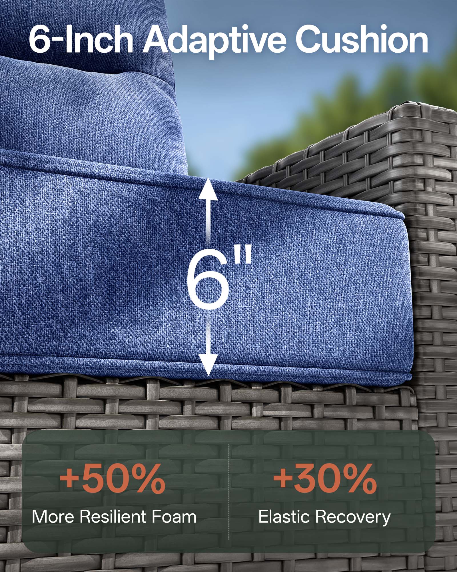 3-Piece Grayline Patio Swivel Glider Chair Set