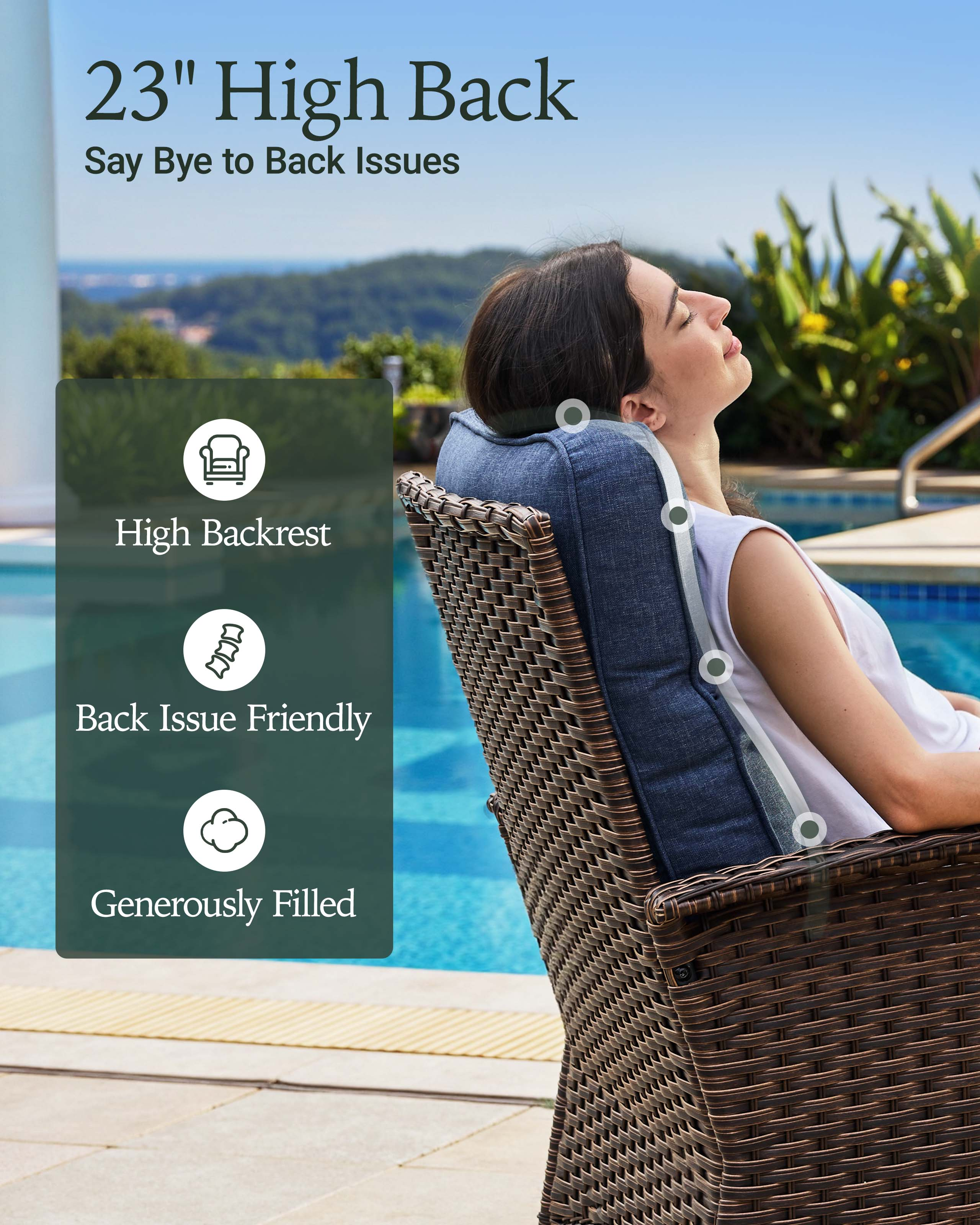 6 PCS Patio Sofa Set-Blue